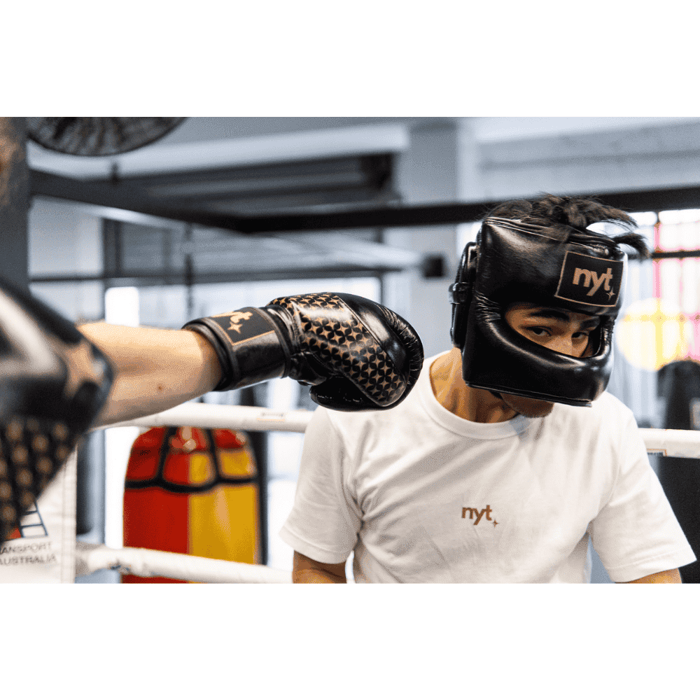 NYT Microfiber Head Guard with Face Bar Head Guards NYT