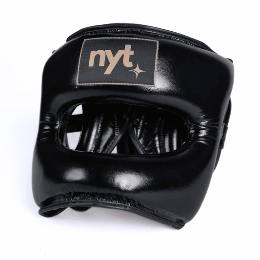 NYT Nose Bar Boxing Head Gear Head Guards NYT Black/Sand Small