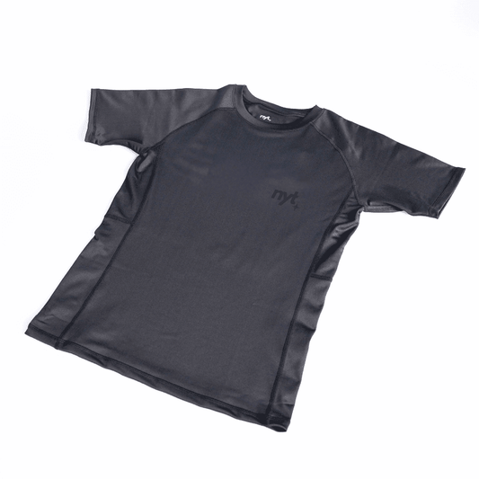 NYT Black Short Sleeve Rashguard Tee Rashguards NYT Black/Black X Small 