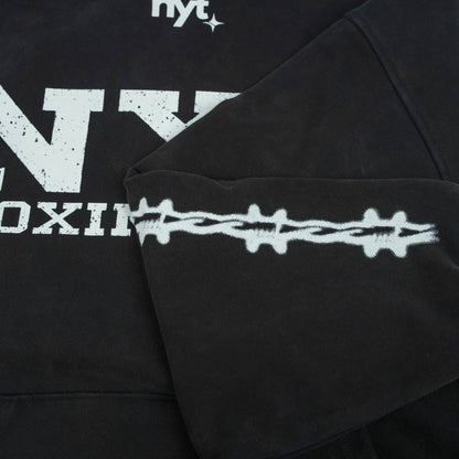 NYT Boxing Vintage Hoodie Black Outerwear NYT 