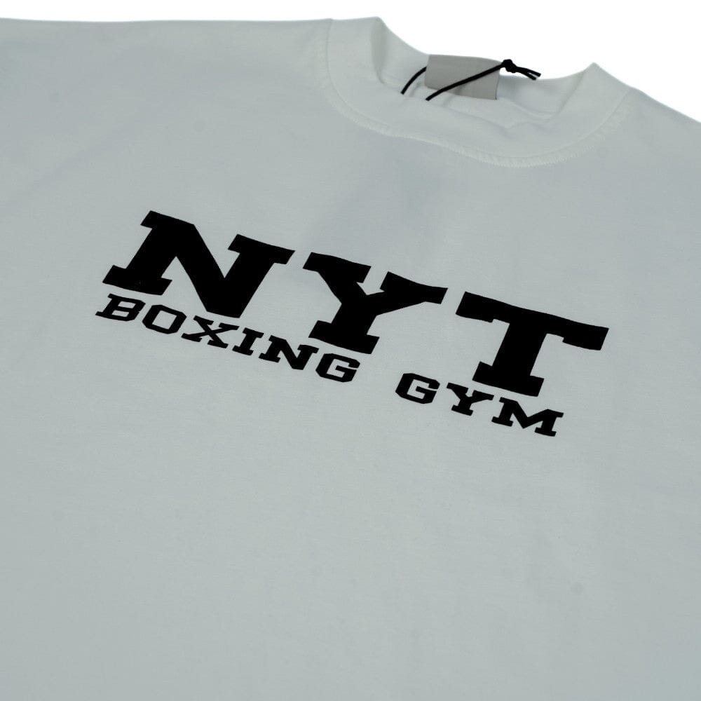 NYT Boxing Training Muscle White T-Shirts NYT 