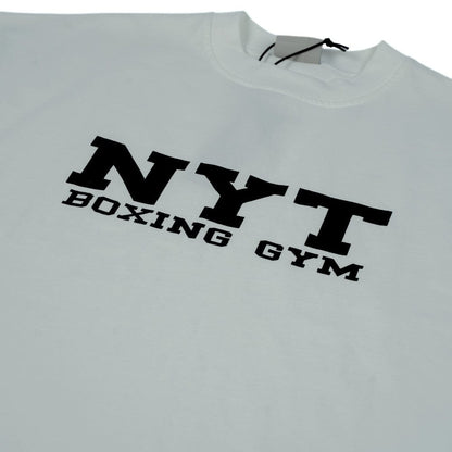 NYT Boxing Training Muscle White T-Shirts NYT 
