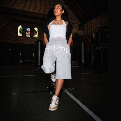 NYT Muay Thai Sweat Shorts Grey