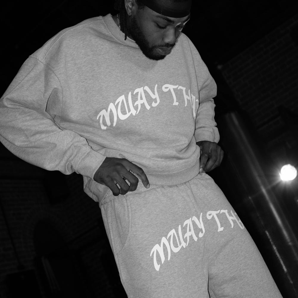 NYT Muay Thai Premium Crew Neck Grey