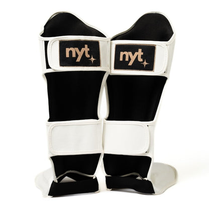 NYT Muay Thai Shin Guards White