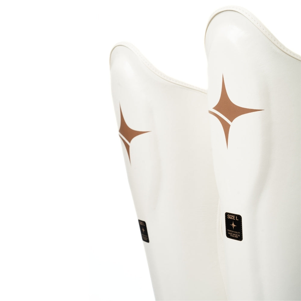 NYT Muay Thai Shin Guards White