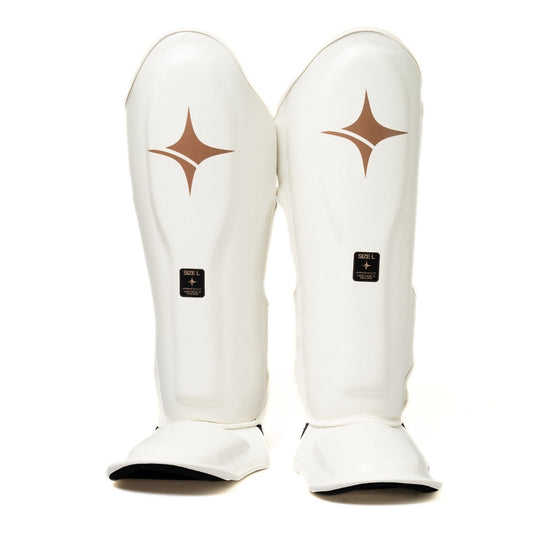 NYT Muay Thai Shin Guards White