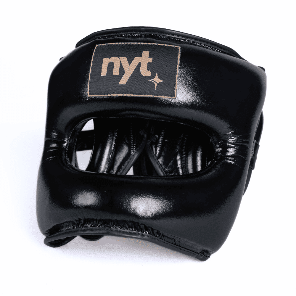 NYT Nose Bar Boxing Head Gear Head Guards NYT Black/Sand Small 