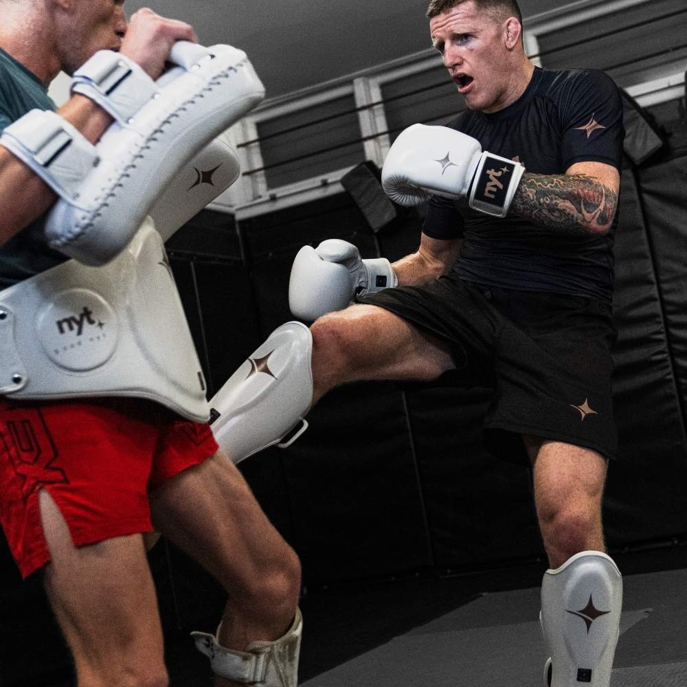 NYT Muay Thai Belly Pad White