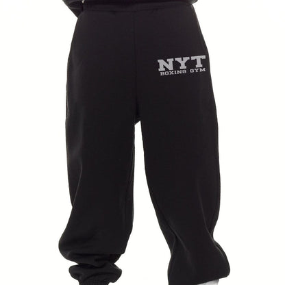 NYT Wide Leg Sweat Pants Black Outerwear NYT Black X Small 